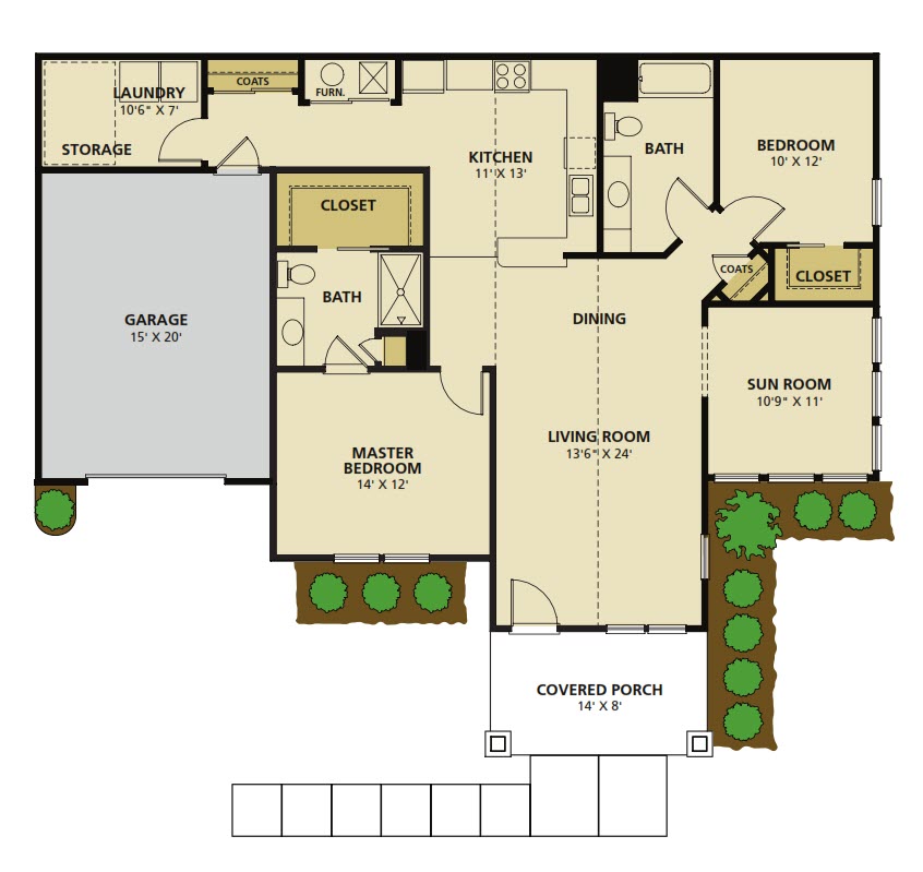 Grand Traverse - Single Story House Plans in MI