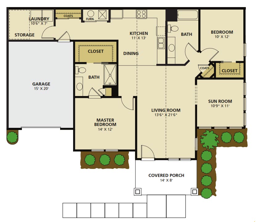 Harbor Springs - Single Story House Plans in MI