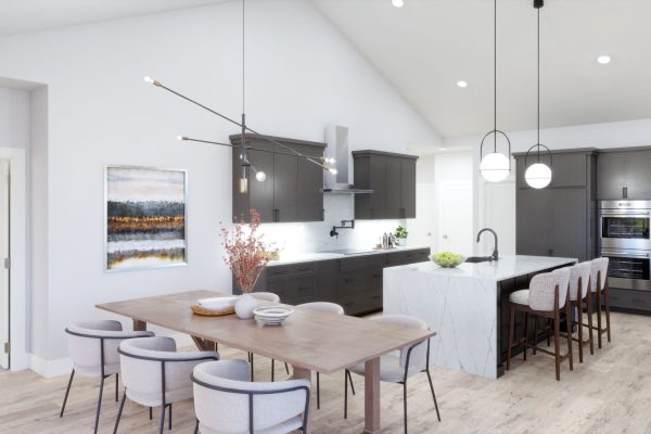 Gourmet kitchen with double oven in the Highpointe at The Reserve at Knapp bluff