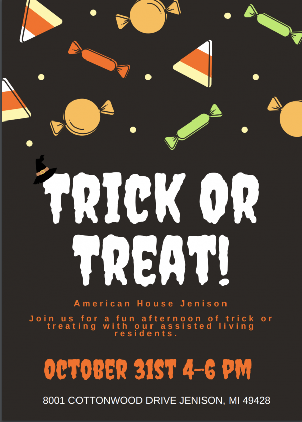 Trick or Treat at American House!