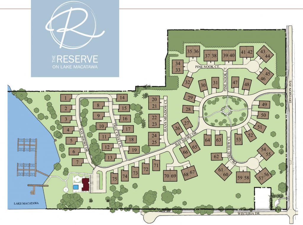 Holland MI New Condos at The Reserve on Lake Macatawa Covenant
