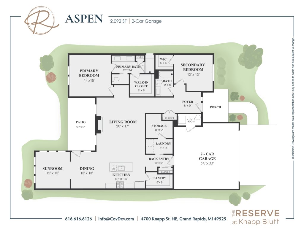 Aspen - Single Story House Plans in Grand Rapids MI