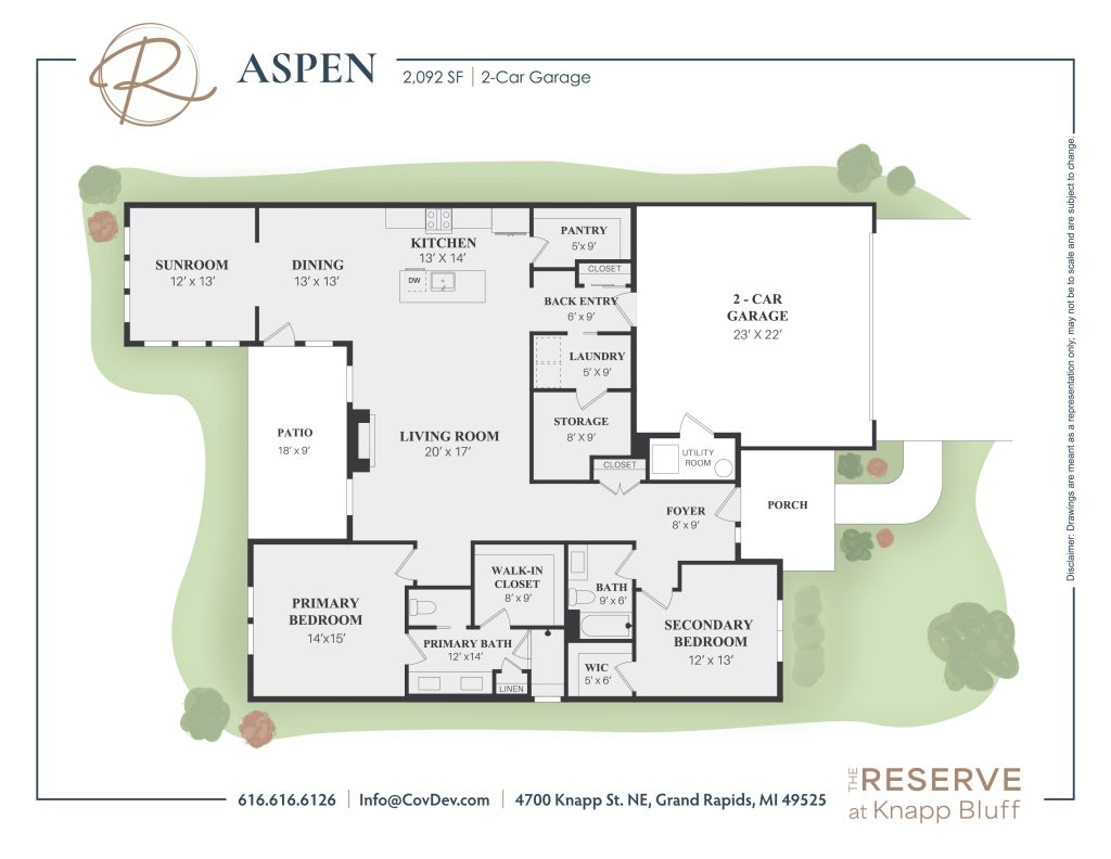 Aspen - Single Story House Plans in Grand Rapids MI