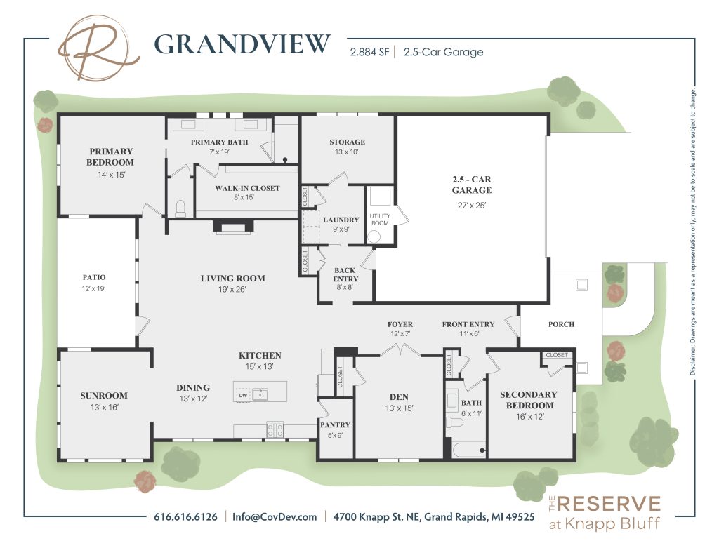 Grandview - Single Story House Plans in Grand Rapids MI